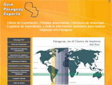 Tablet Screenshot of guiaparaguayexporta.com.py